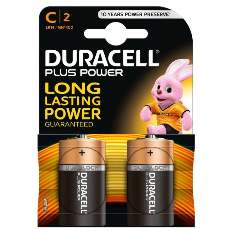 Duracell PLUS C Battery - 2 pack