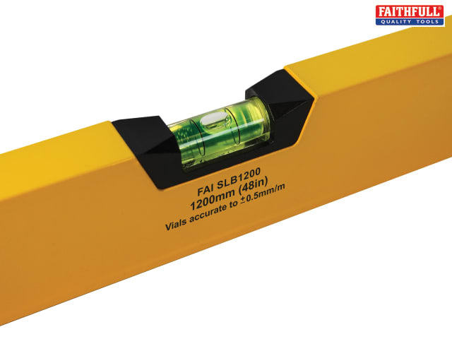 Faithfull Quality Tools - Box Spirit Level 3 Vial - 120cm (48in)