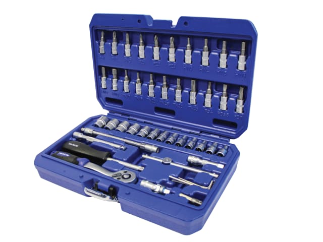 Faithfull Quality Tools Socket Set of 46 Metric 1/4" Drive