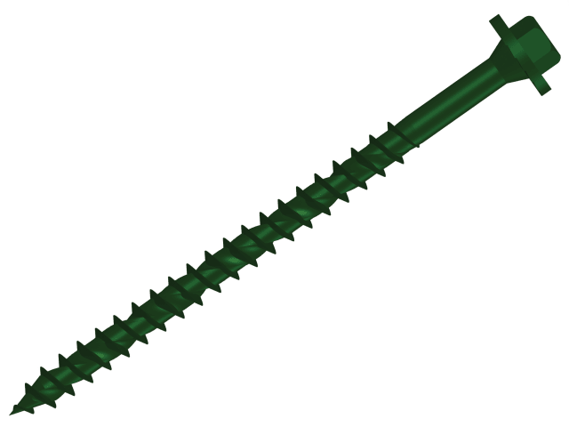 Forgefix Hexagonal/TORX® Compatible Timber T30 Screws Green 7 x 200mm