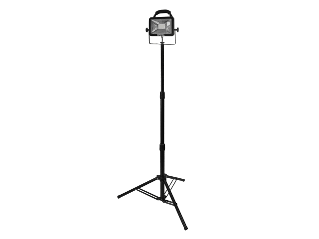 Faithfull Quality Tools - LED Single Head Tripod Site Light 20W 1800 Lumens 110V