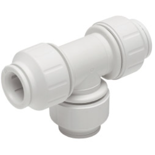 JG Speedfit White 15mm Equal Tee Connector