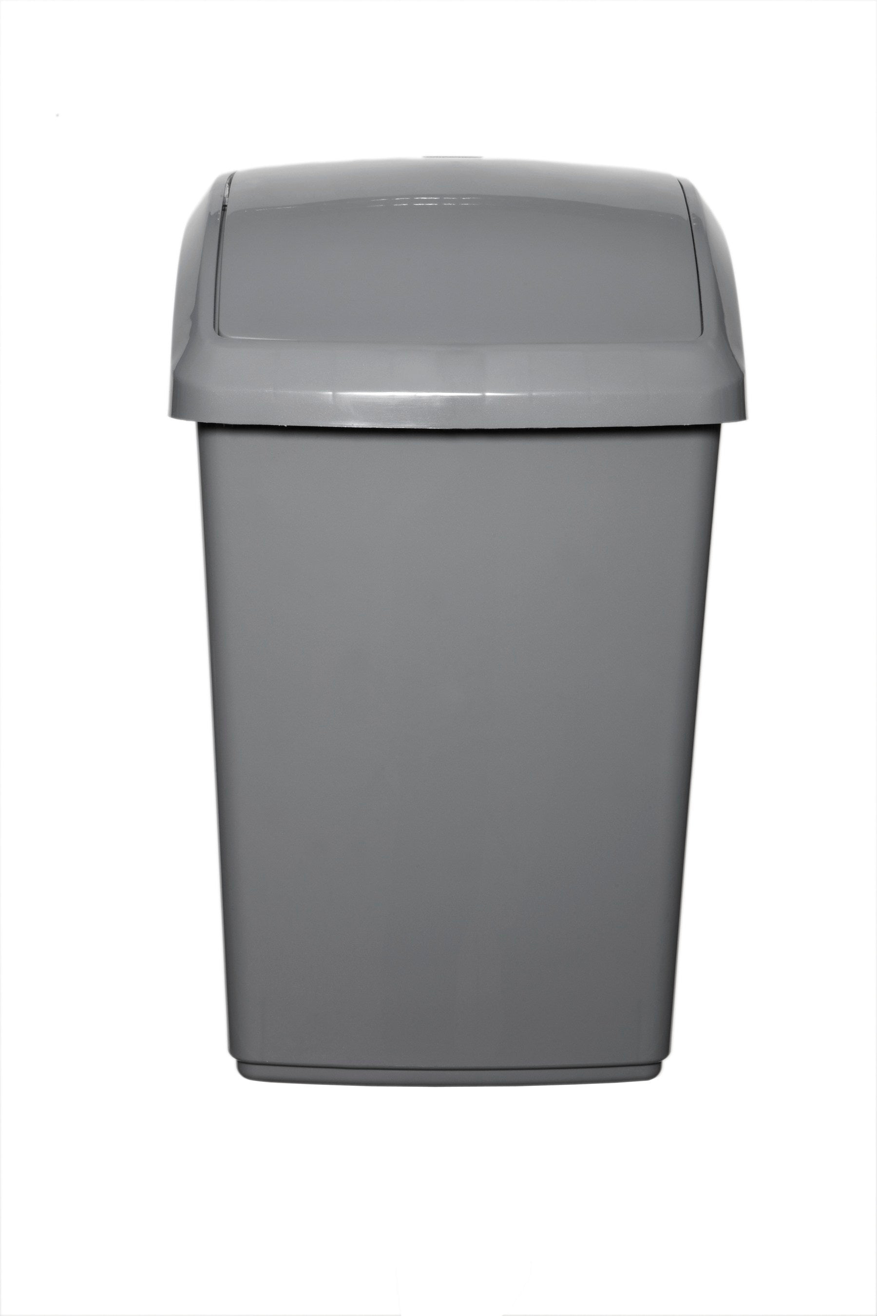 Grey 50 Litre Swing Lid Bin (H10L42)