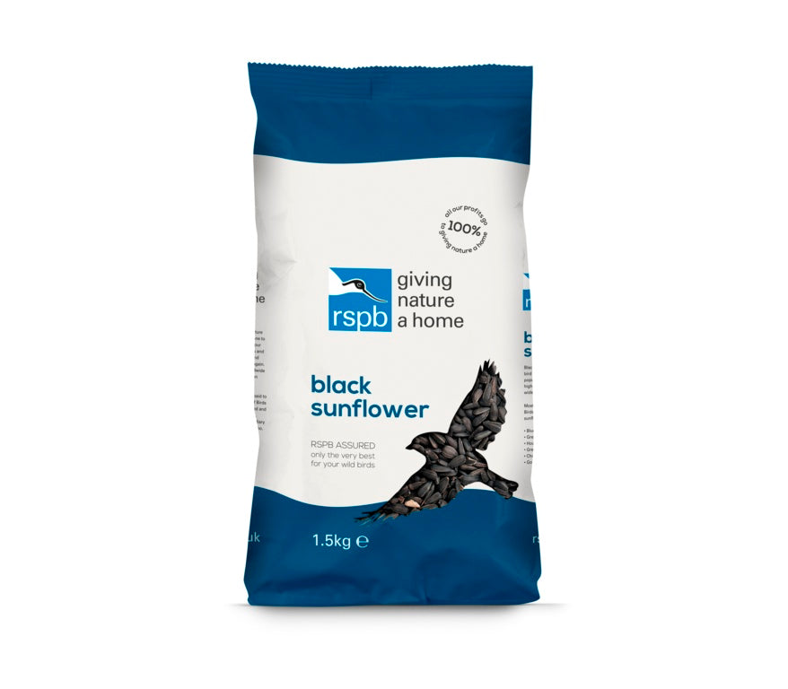 RSPB Black Sunflower Seeds - 1.5kg
