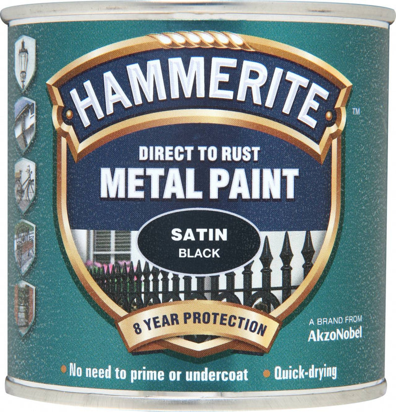 Hammerite - Satin Black - 750 ml