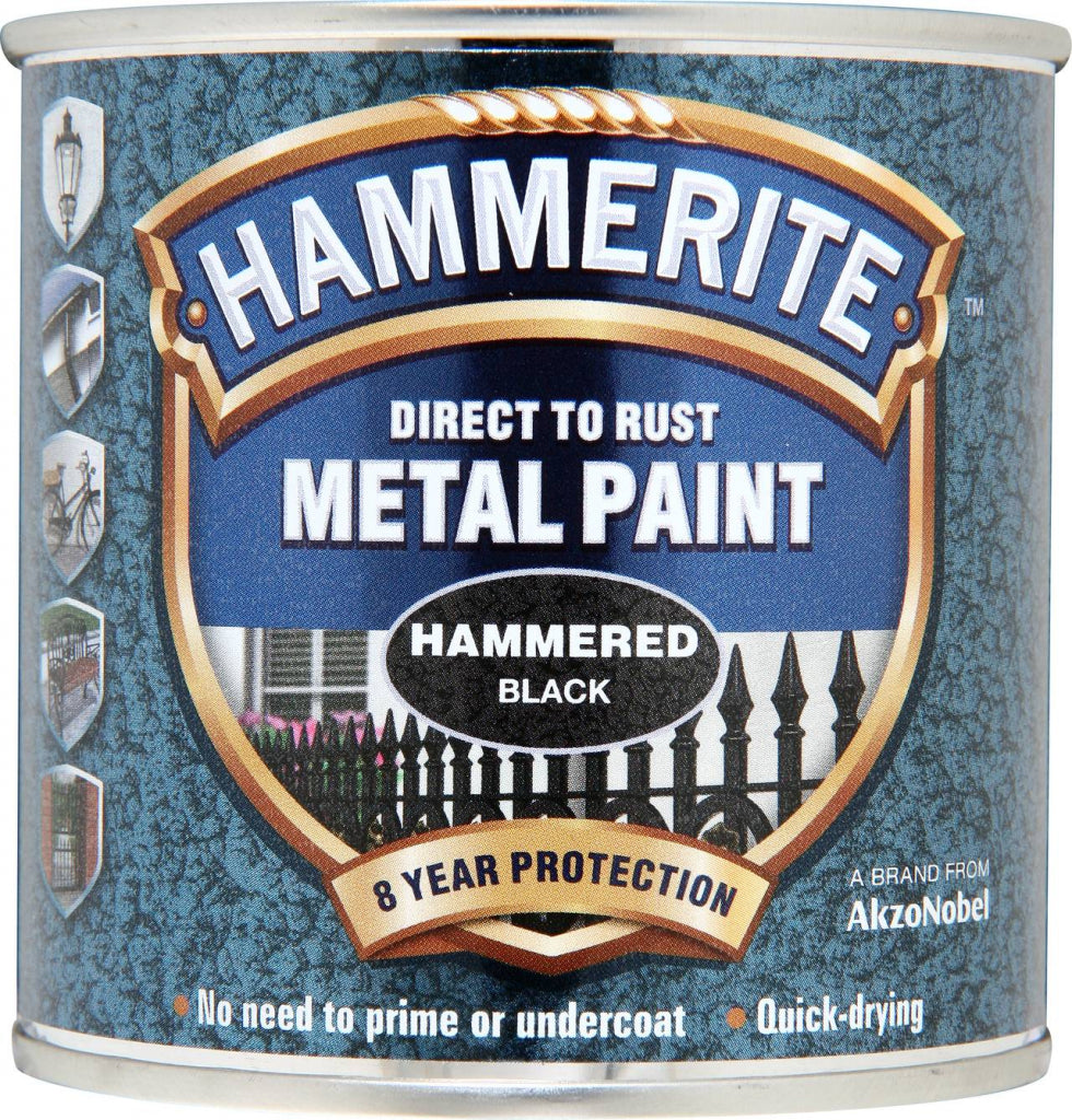 Hammerite - Hammered Black - 250 ml & 750 ml & Extra Value Pack 750ml (+33%)