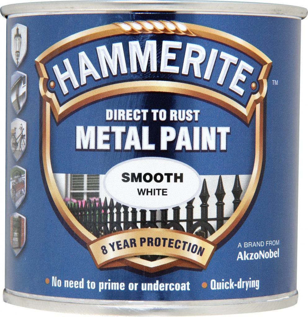 Hammerite - Smooth White - 250ml & 750ml