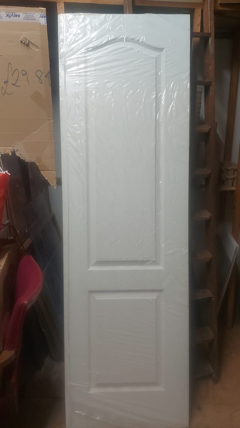 Premdor Classical Moulded 2 Panel Unfinished White Internal Door - 1980mm x 609mm (78" x 24") (LOCAL PICKUP / DELIVERY ONLY)
