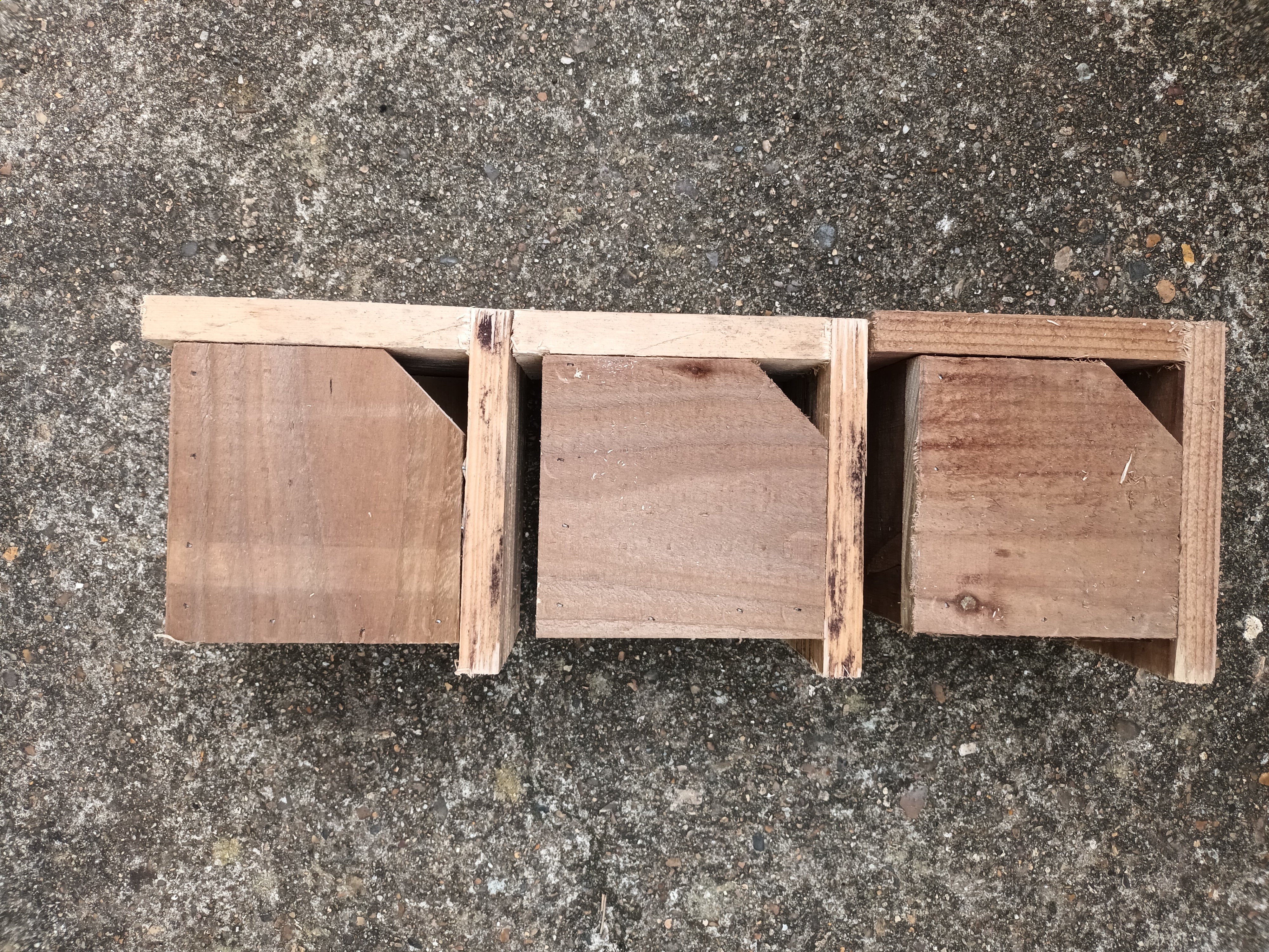 Handmade Wooden Diamond Bird Box