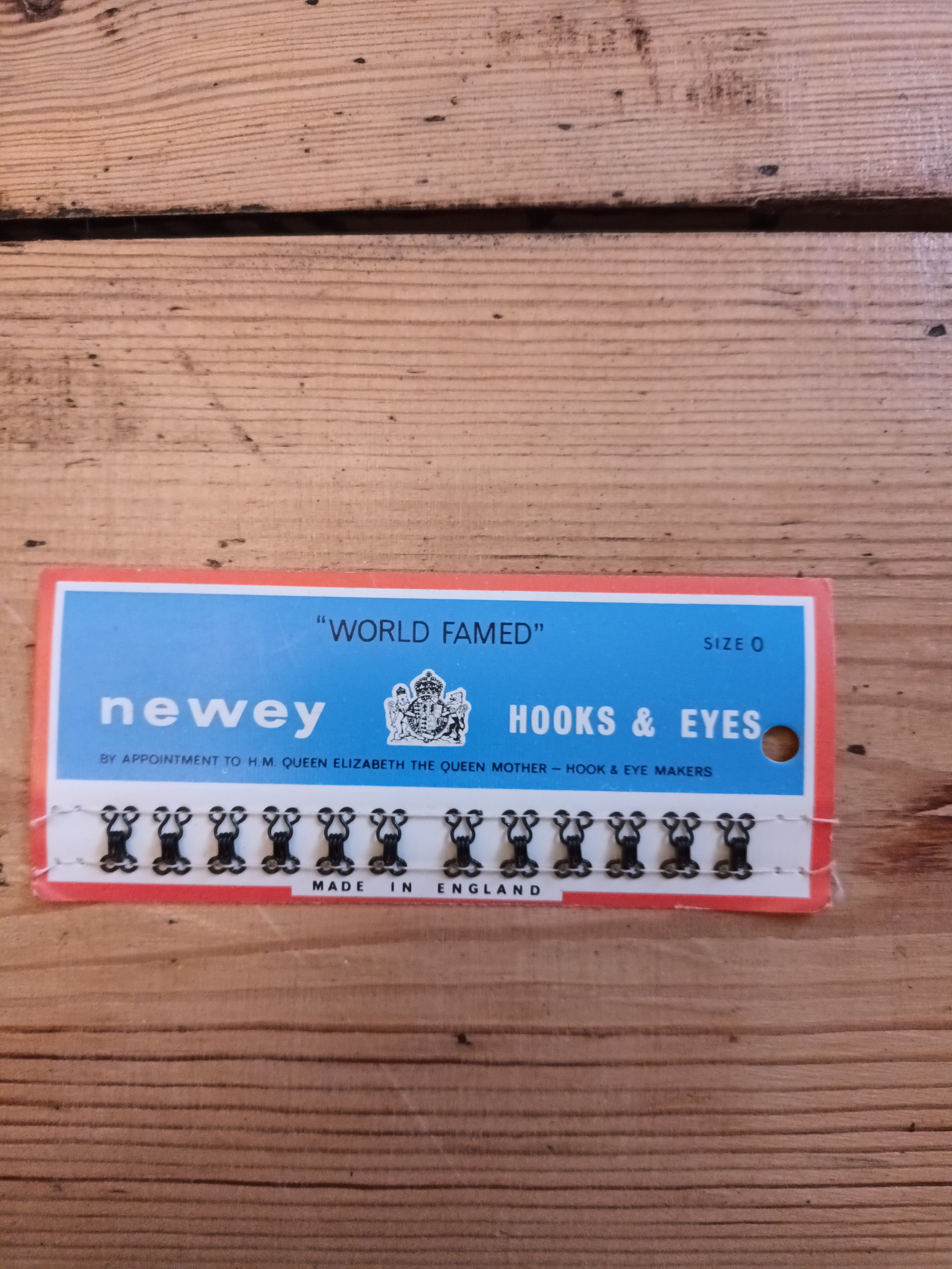 Vintage Packs of Newey's World Famed Hooks & Eyes