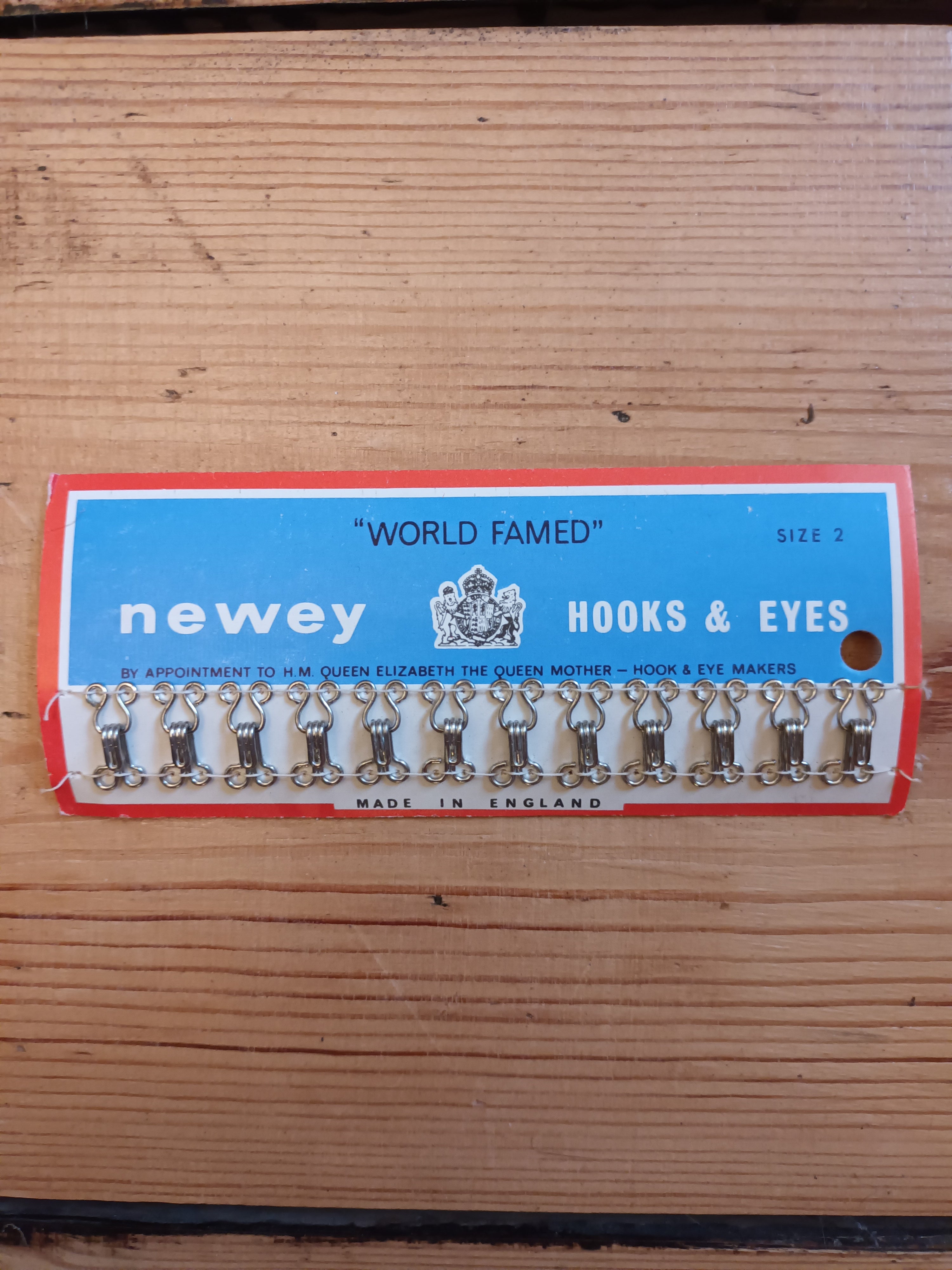 Vintage Packs of Newey's World Famed Hooks & Eyes