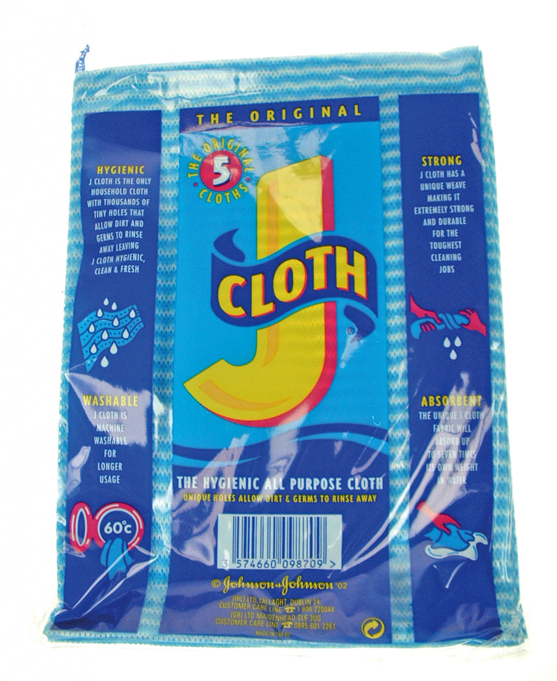 Johnson & Johnson - The Original J Cloth - 5 cloth pack
