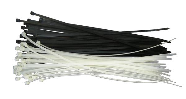 Black Cable Ties 292mm x 3.6mm - 100 pack