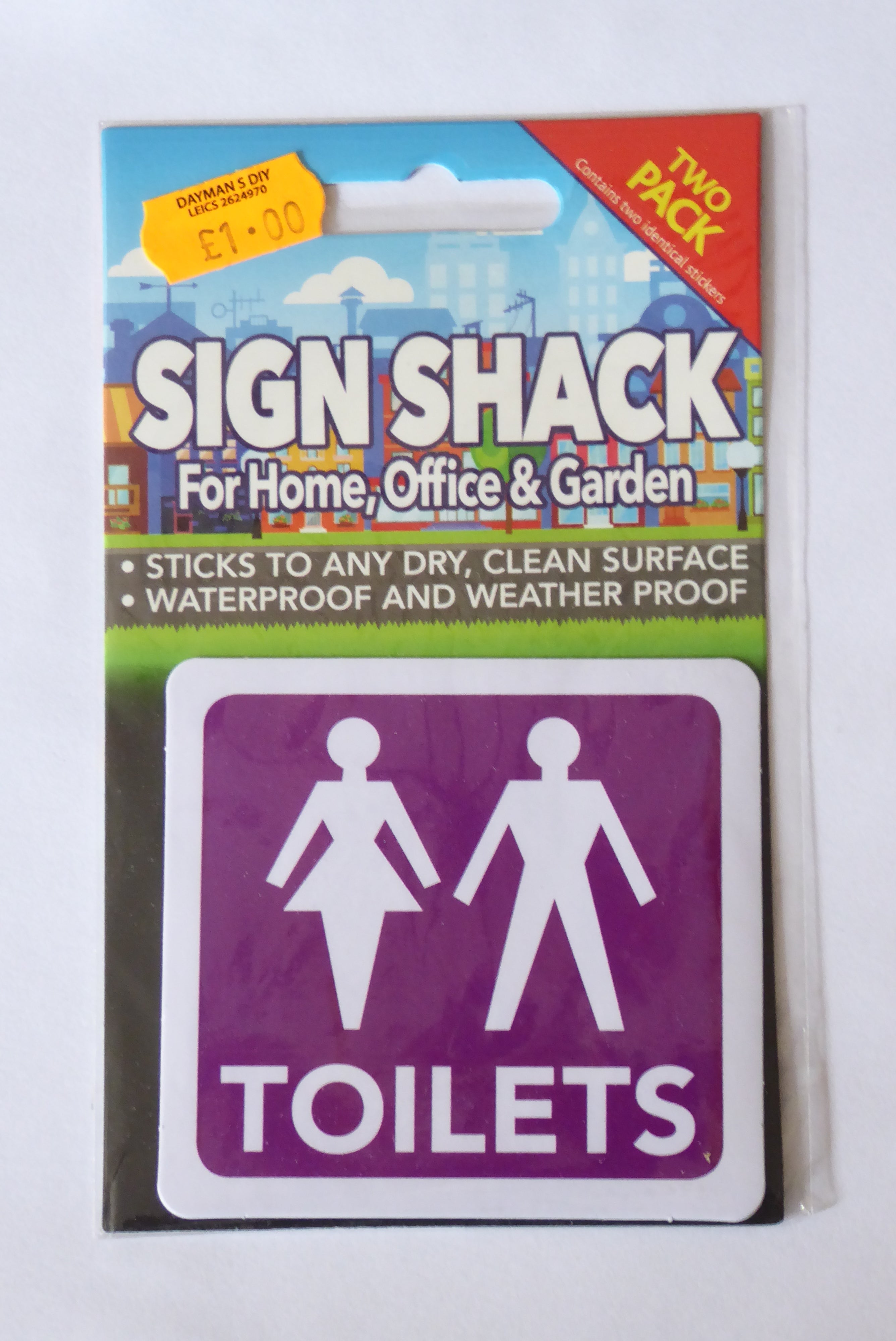 Sign Shack Adhesive Weatherproof Signs