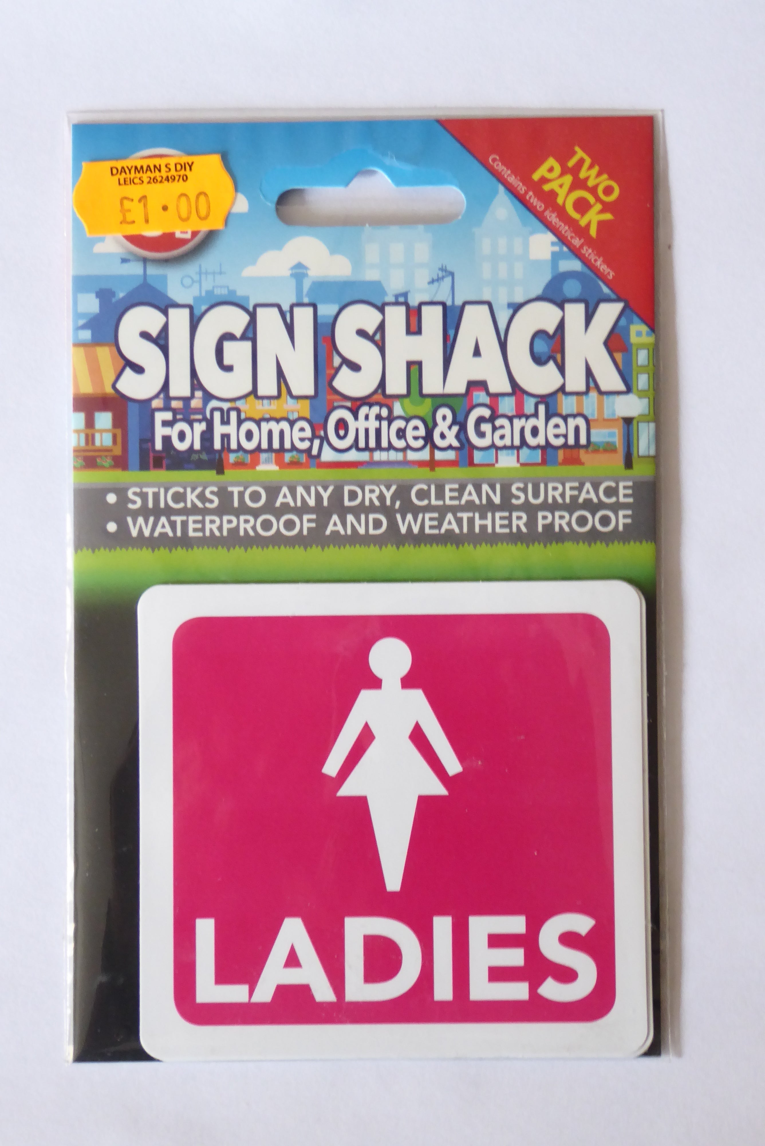 Sign Shack Adhesive Weatherproof Signs