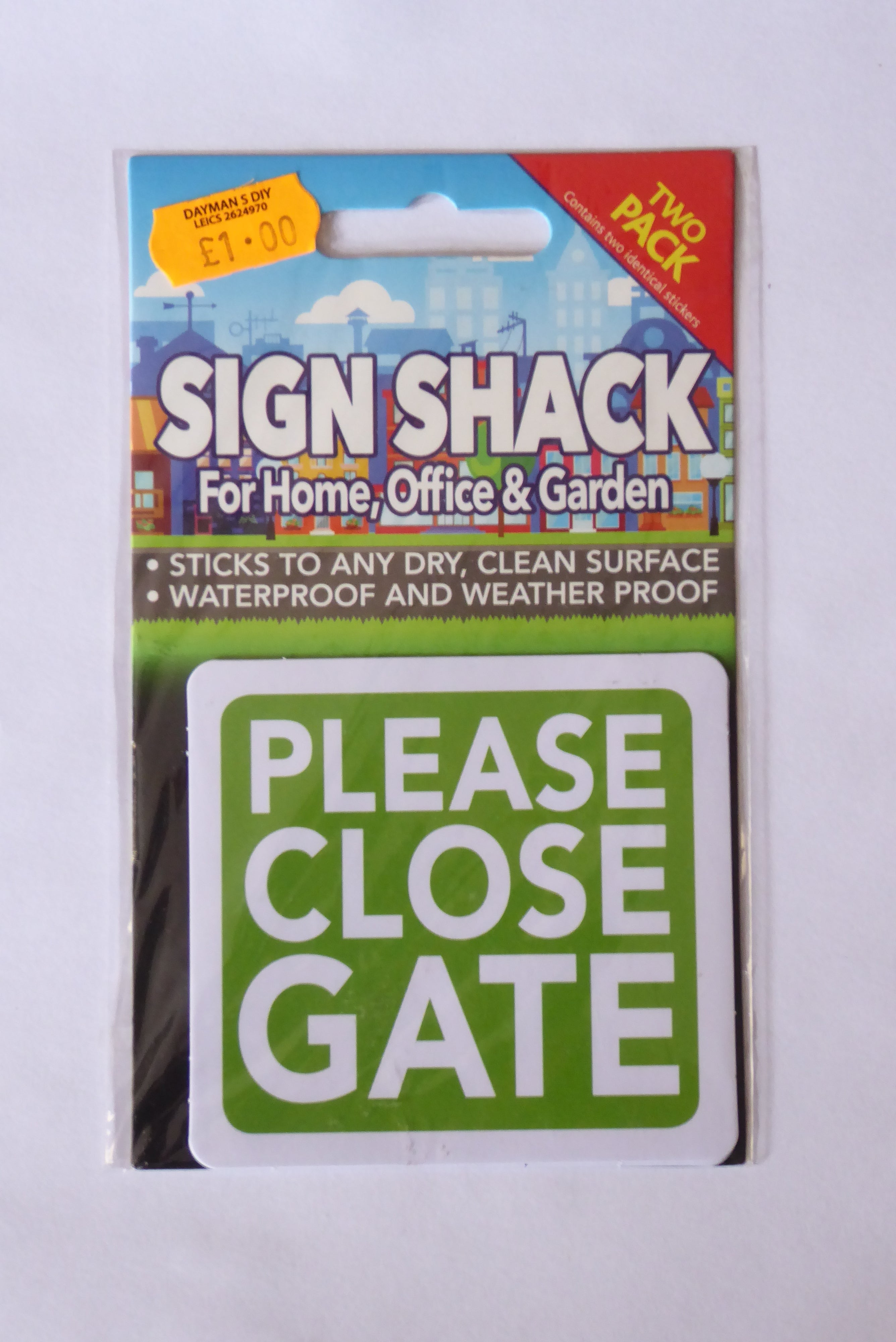 Sign Shack Adhesive Weatherproof Signs
