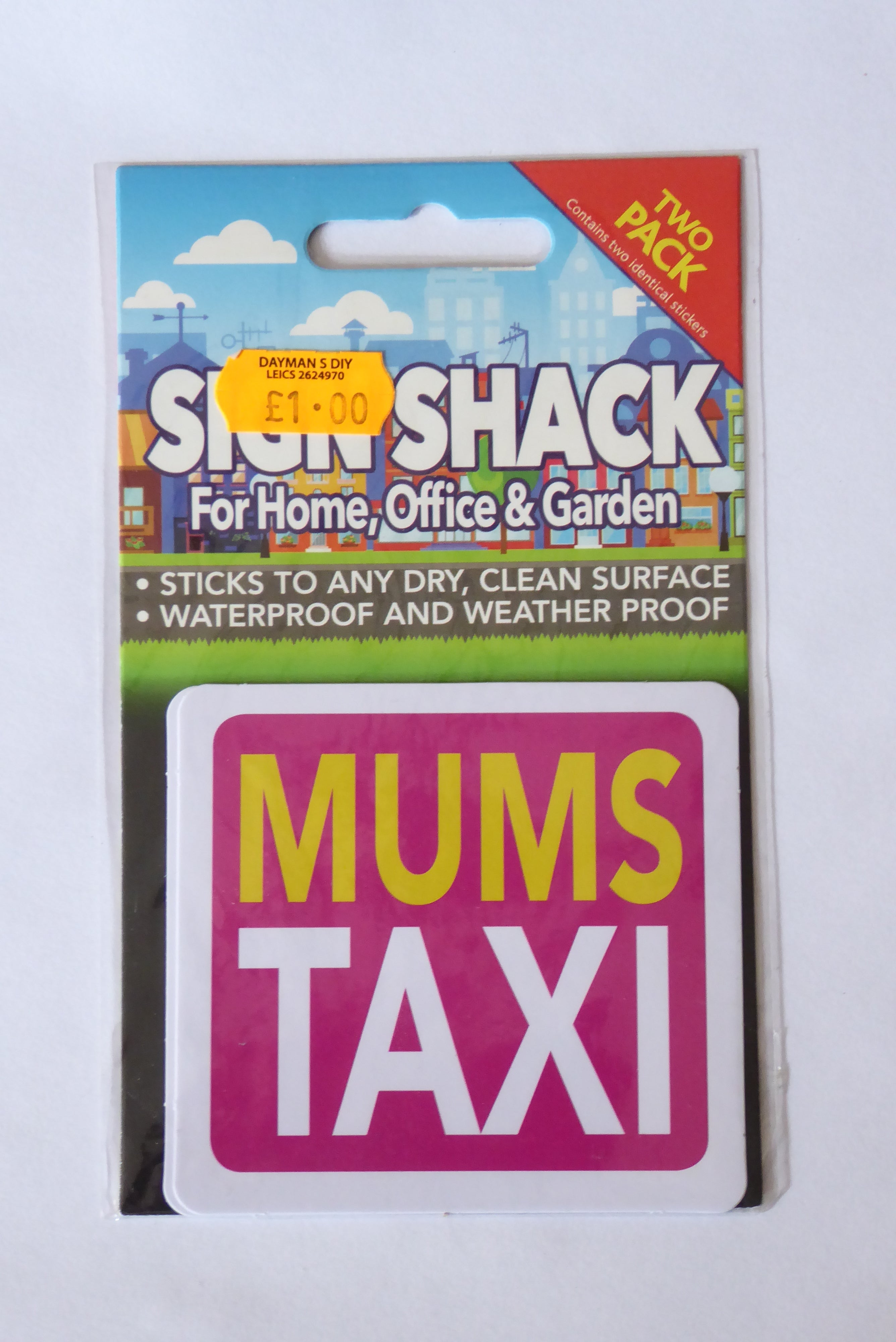 Sign Shack Adhesive Weatherproof Signs