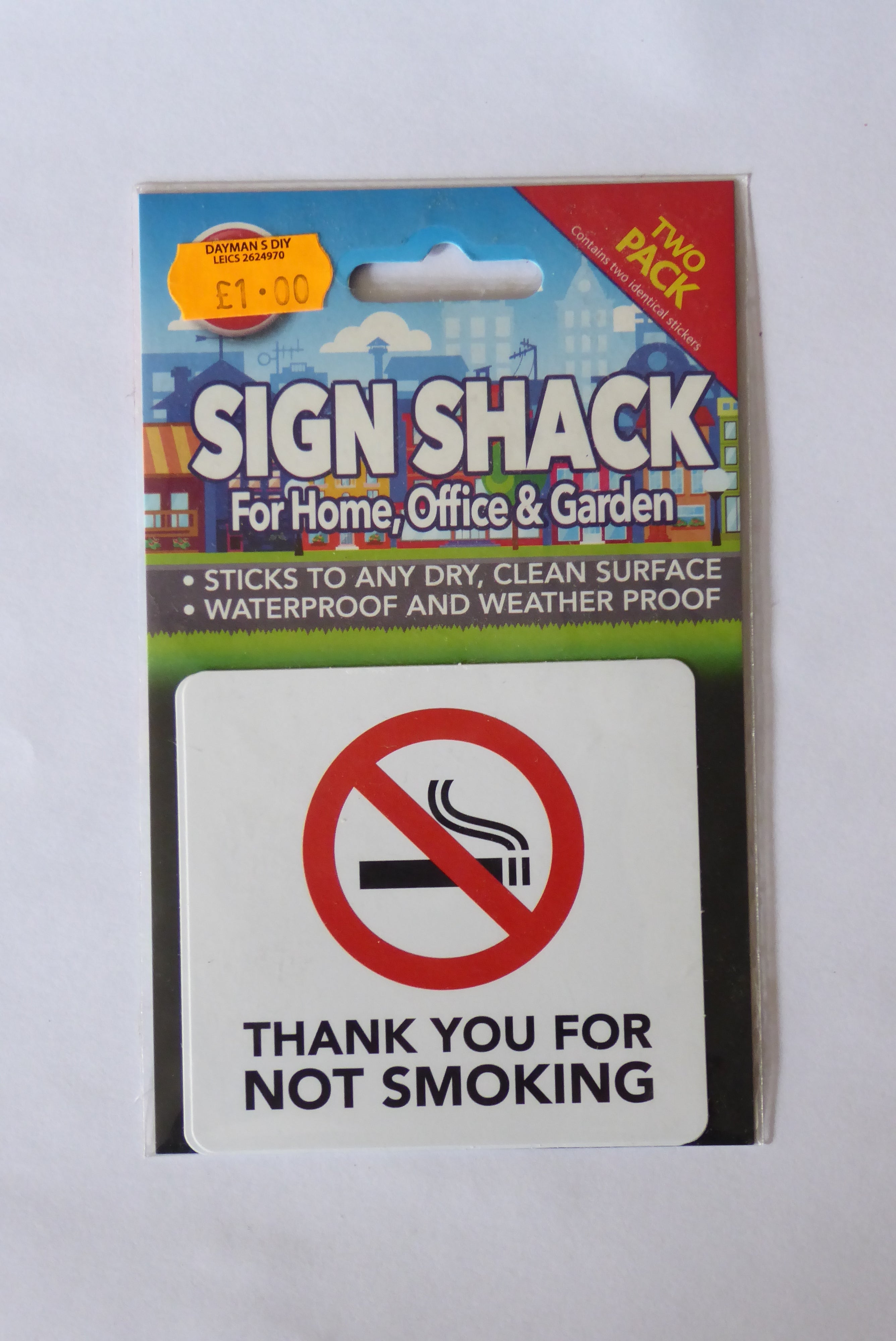 Sign Shack Adhesive Weatherproof Signs