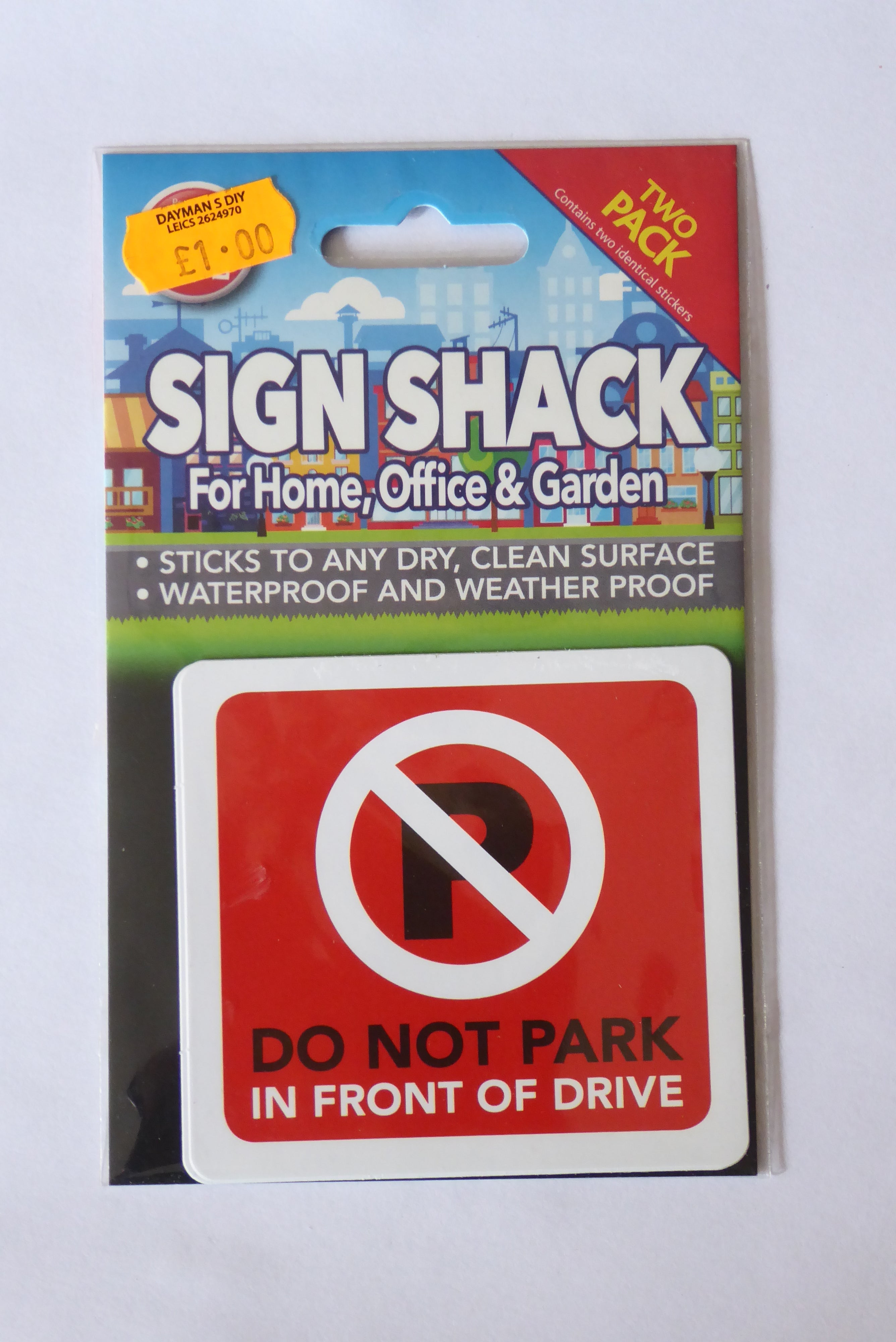 Sign Shack Adhesive Weatherproof Signs