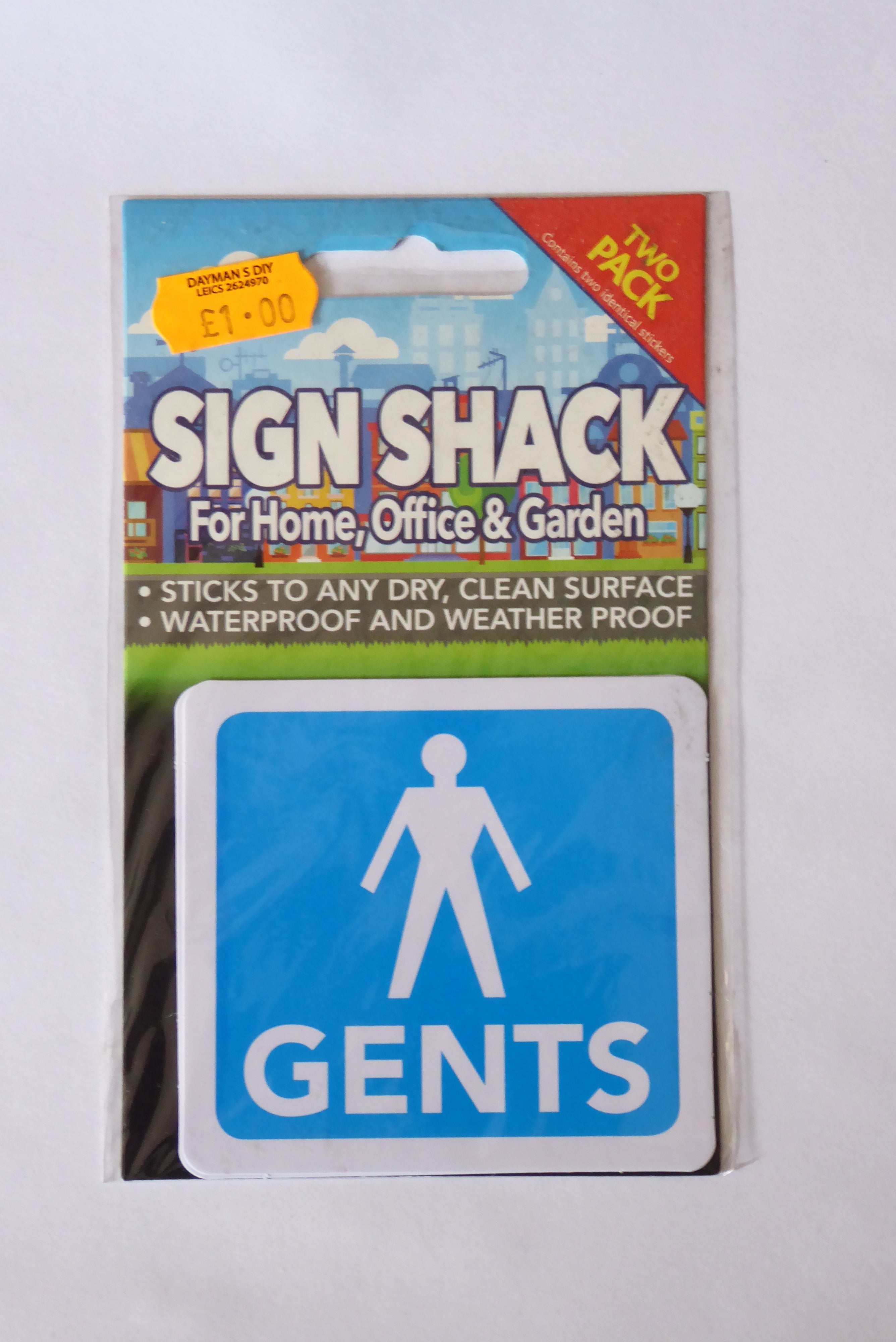 Sign Shack Adhesive Weatherproof Signs
