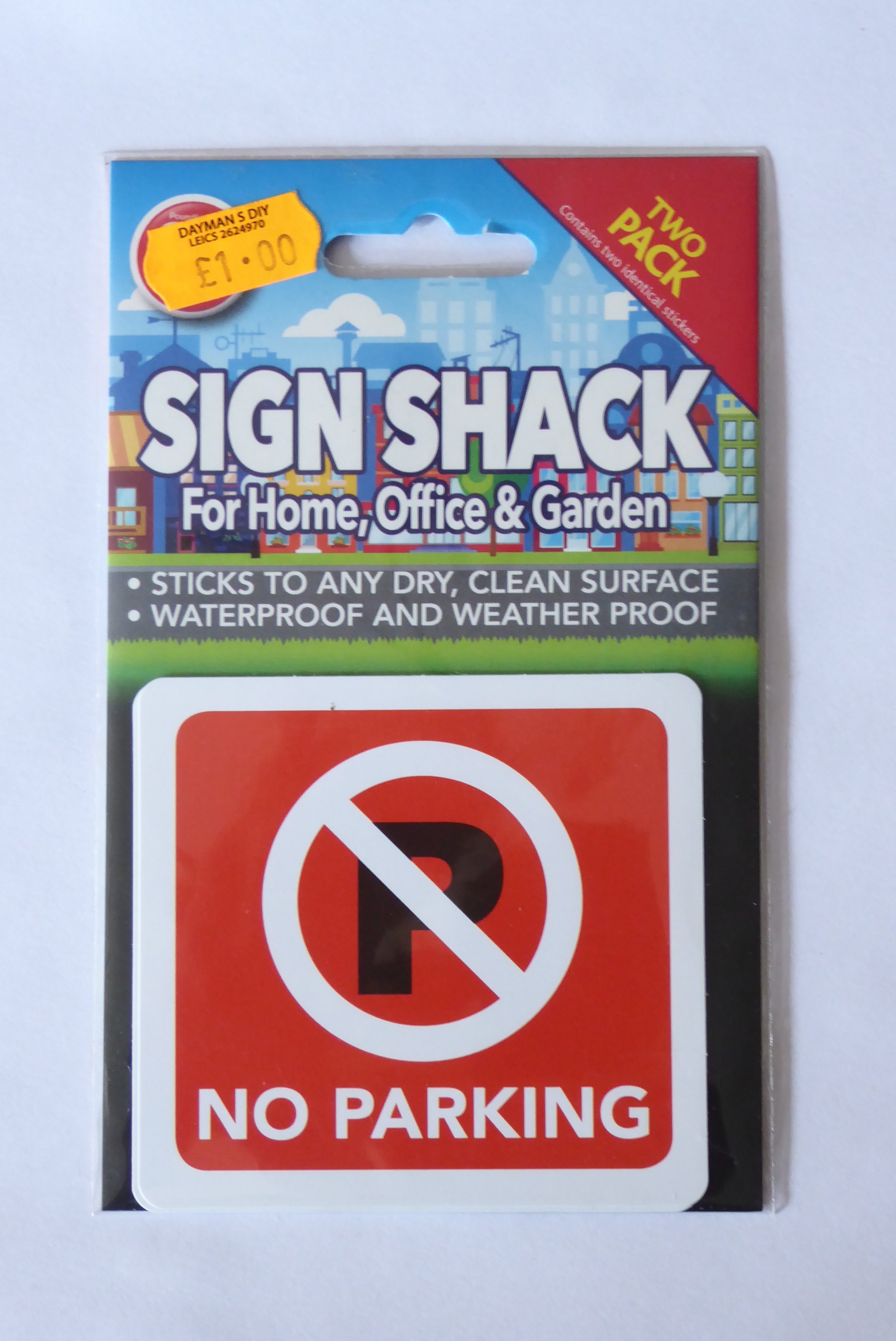 Sign Shack Adhesive Weatherproof Signs