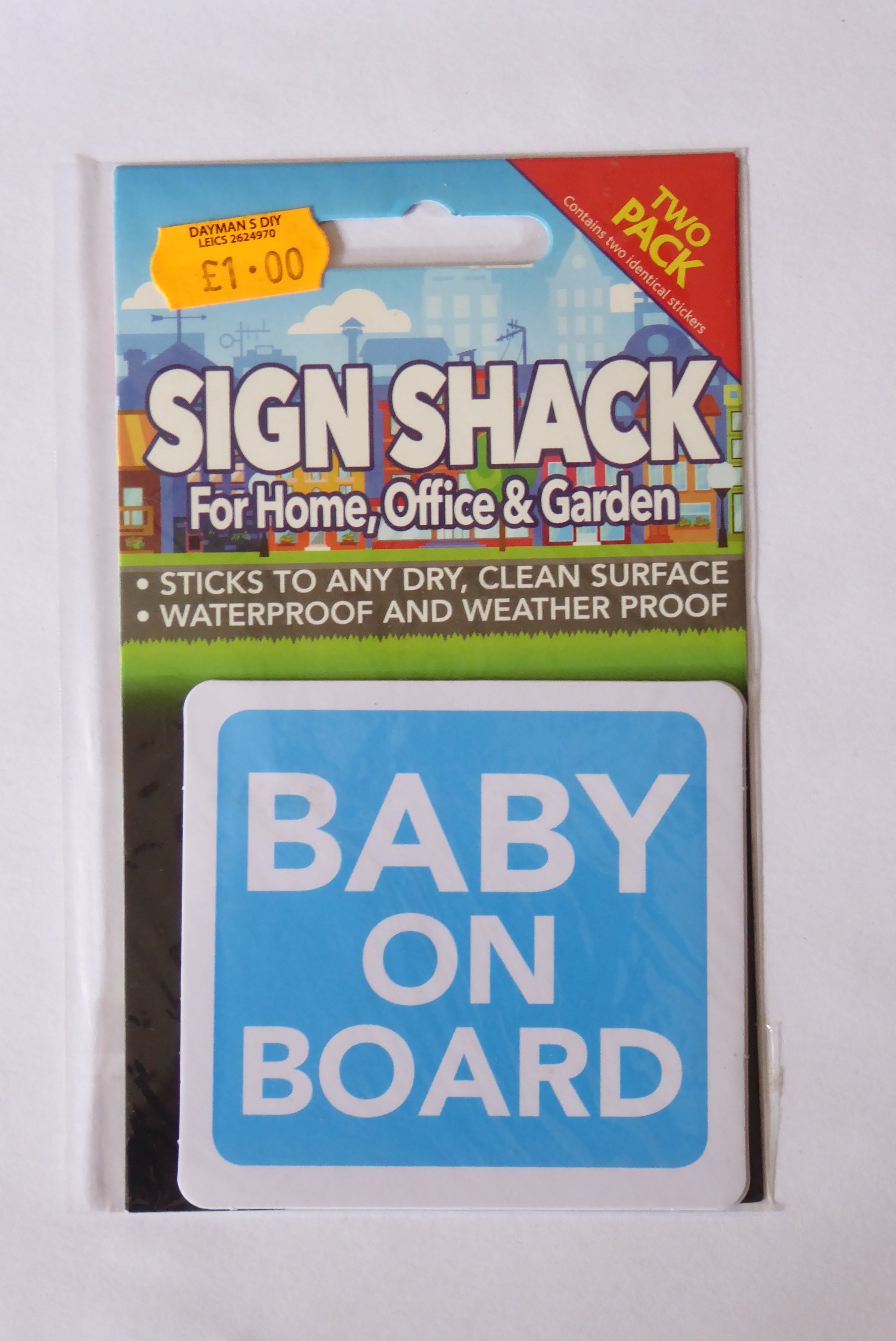 Sign Shack Adhesive Weatherproof Signs