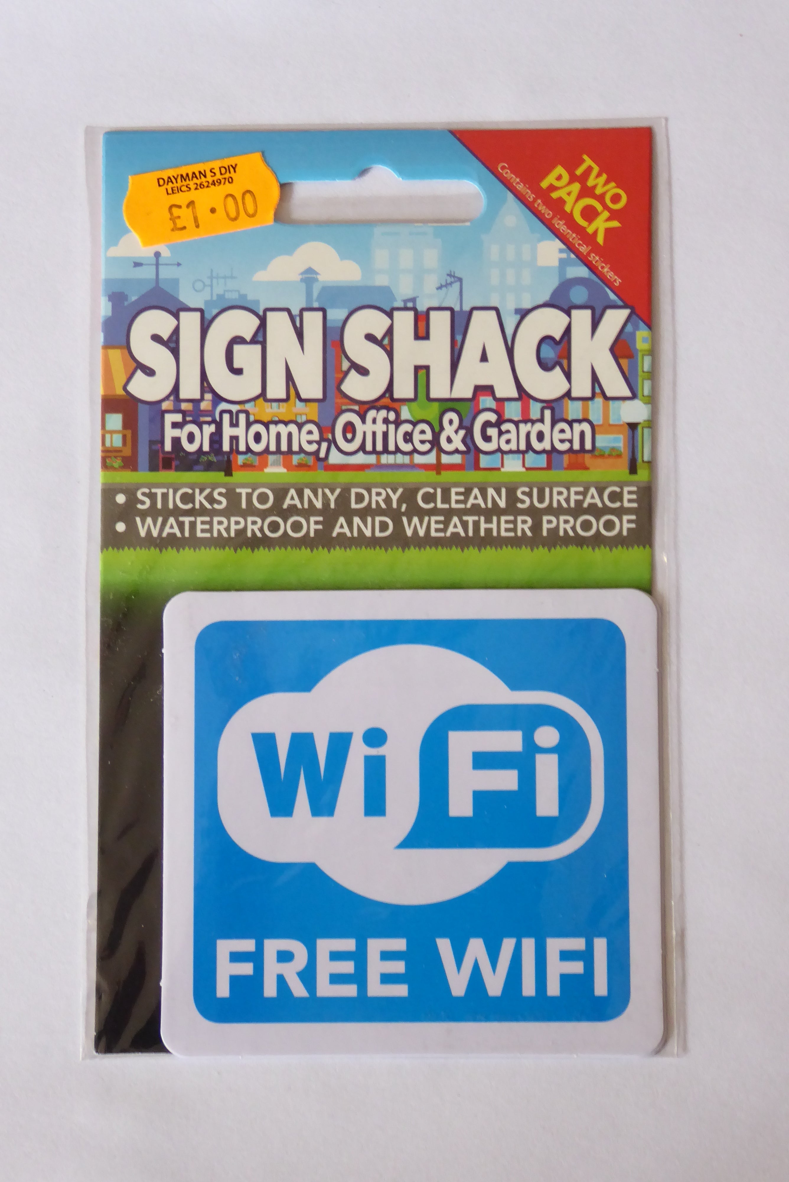 Sign Shack Adhesive Weatherproof Signs