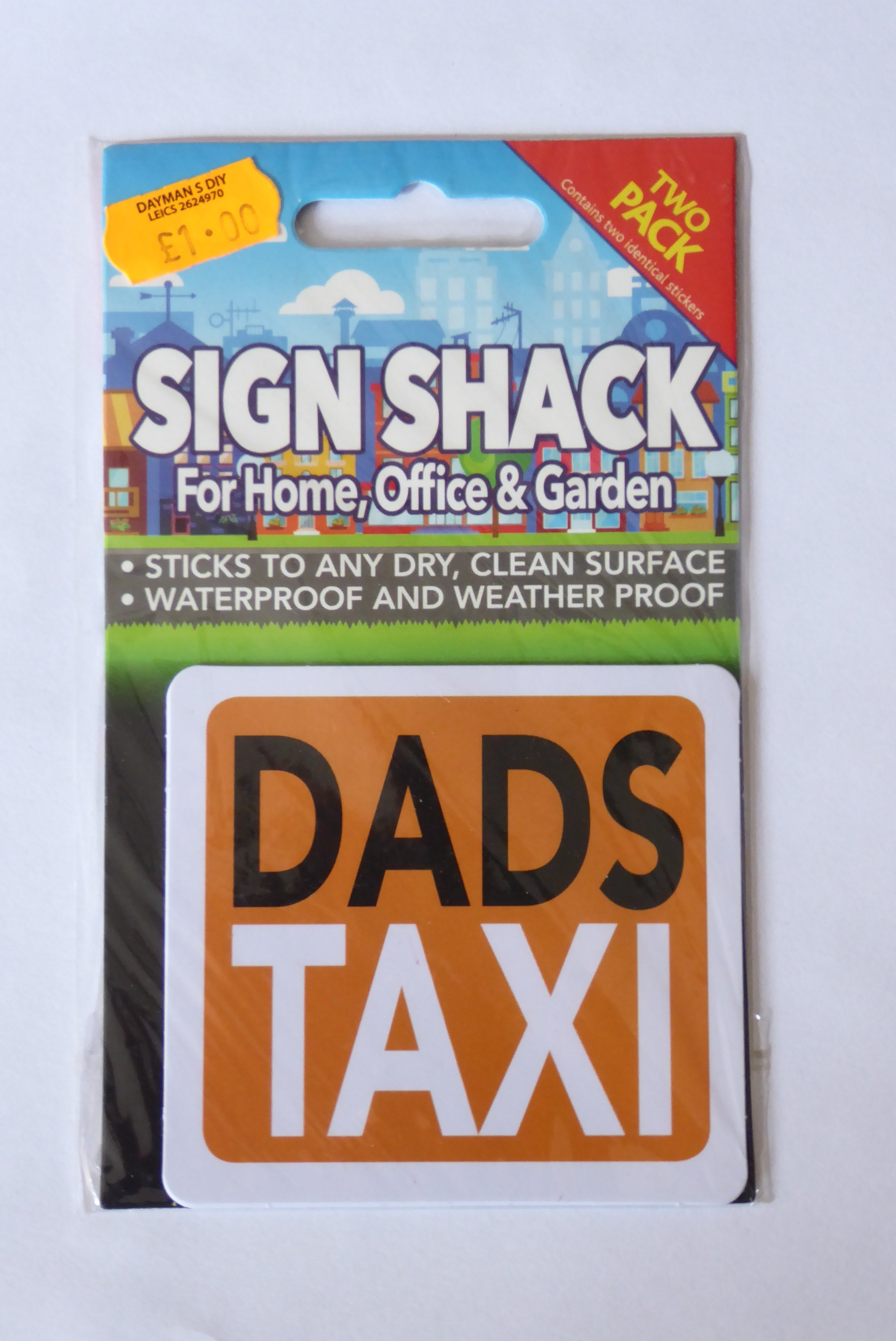 Sign Shack Adhesive Weatherproof Signs