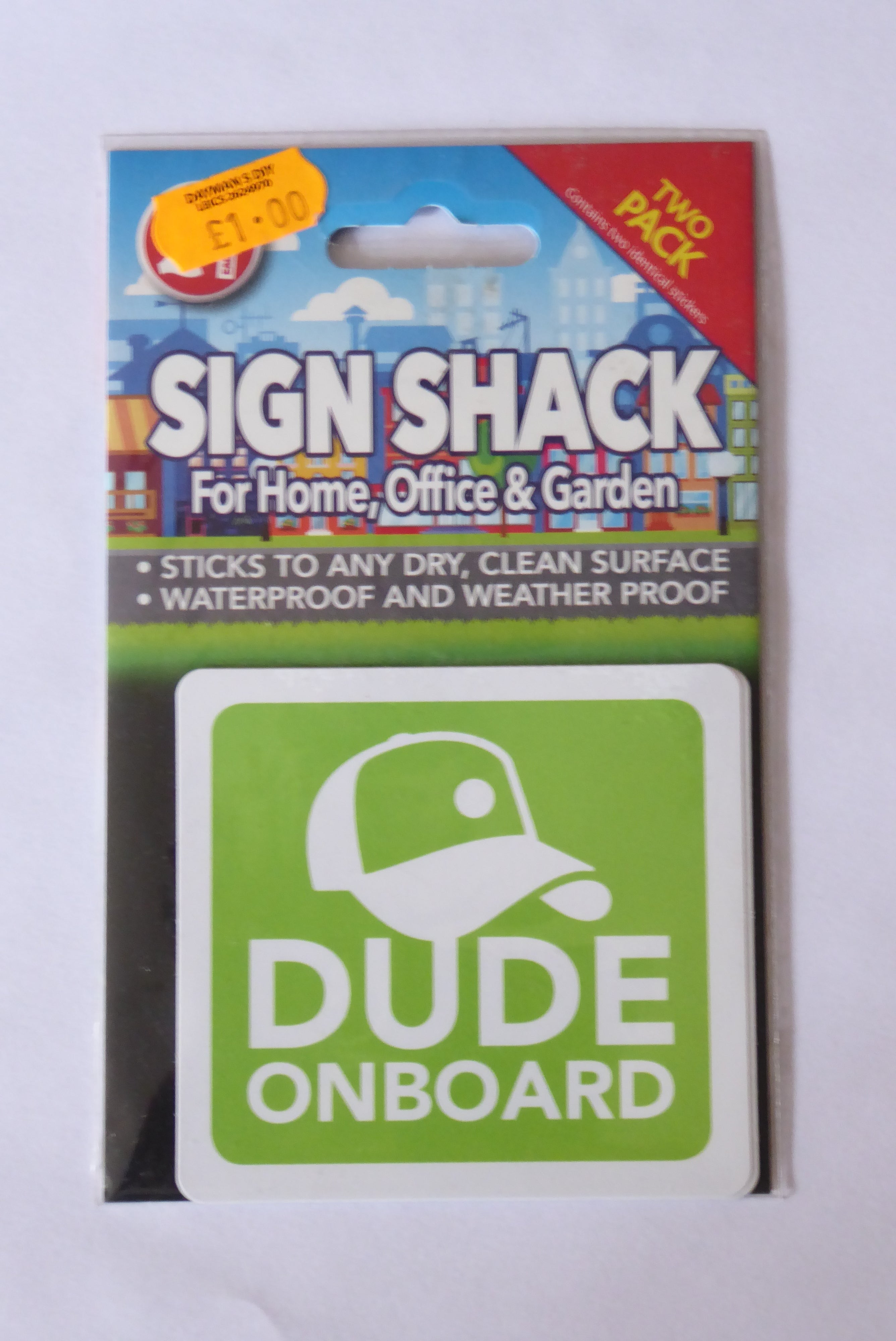Sign Shack Adhesive Weatherproof Signs
