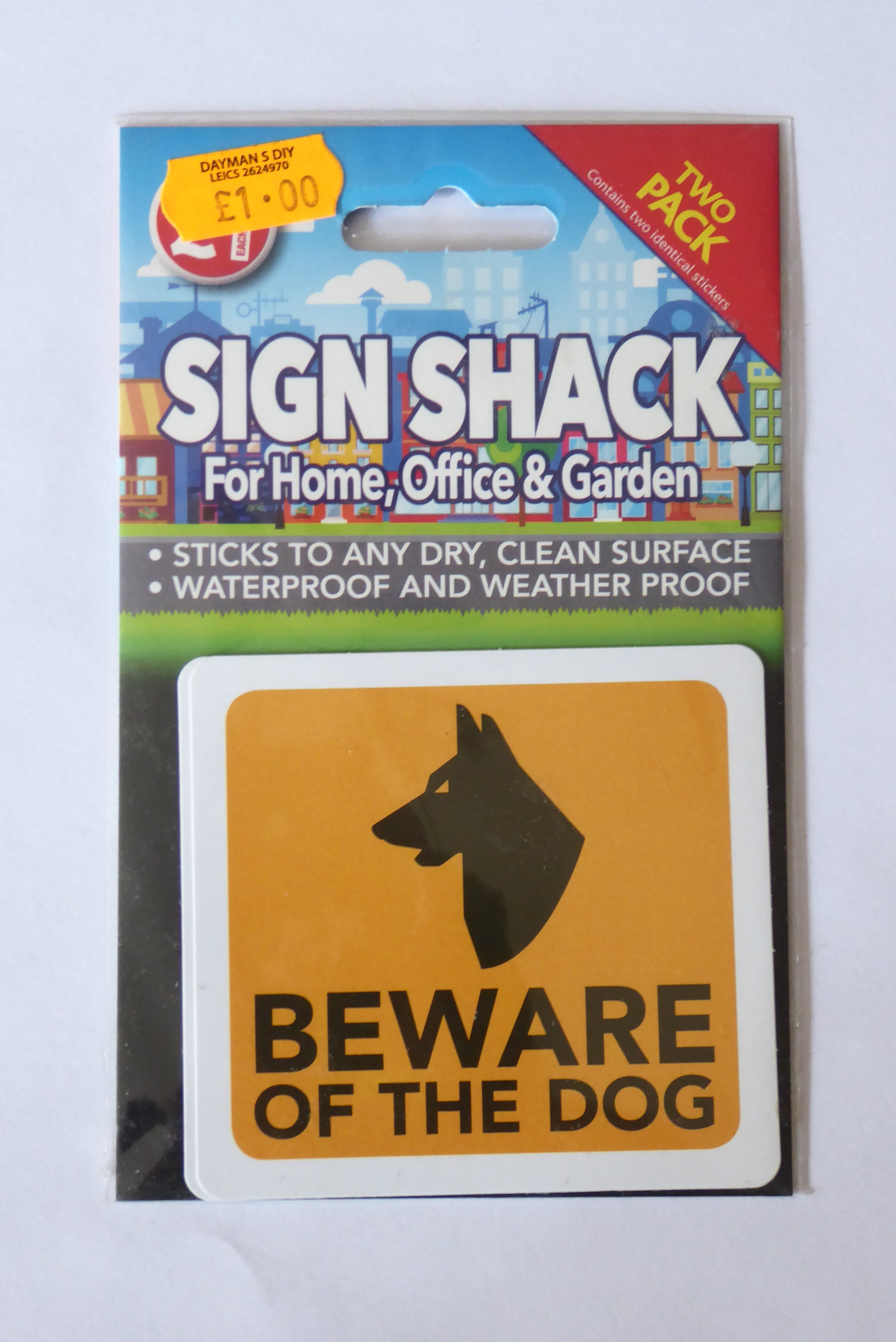 Sign Shack Adhesive Weatherproof Signs