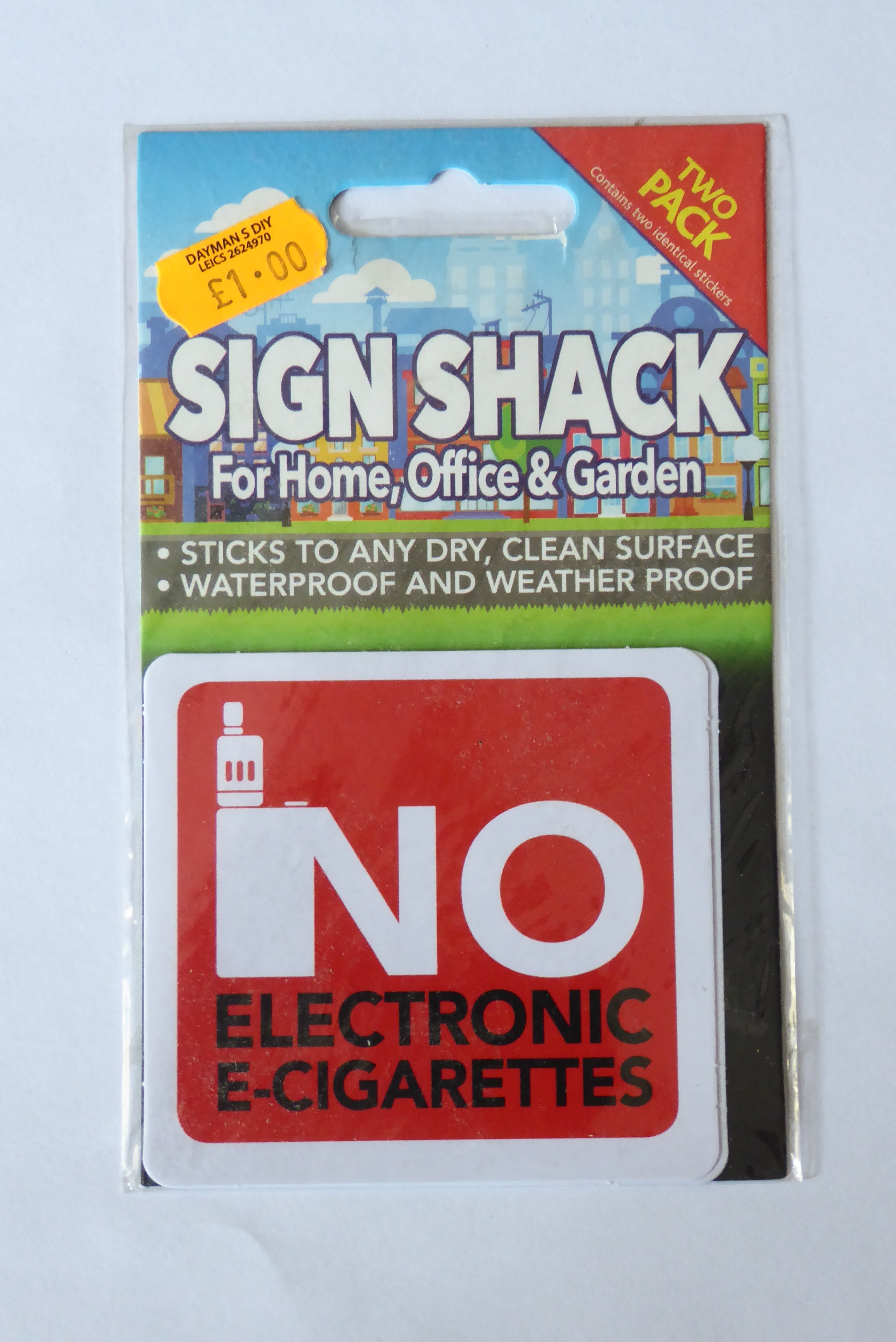 Sign Shack Adhesive Weatherproof Signs