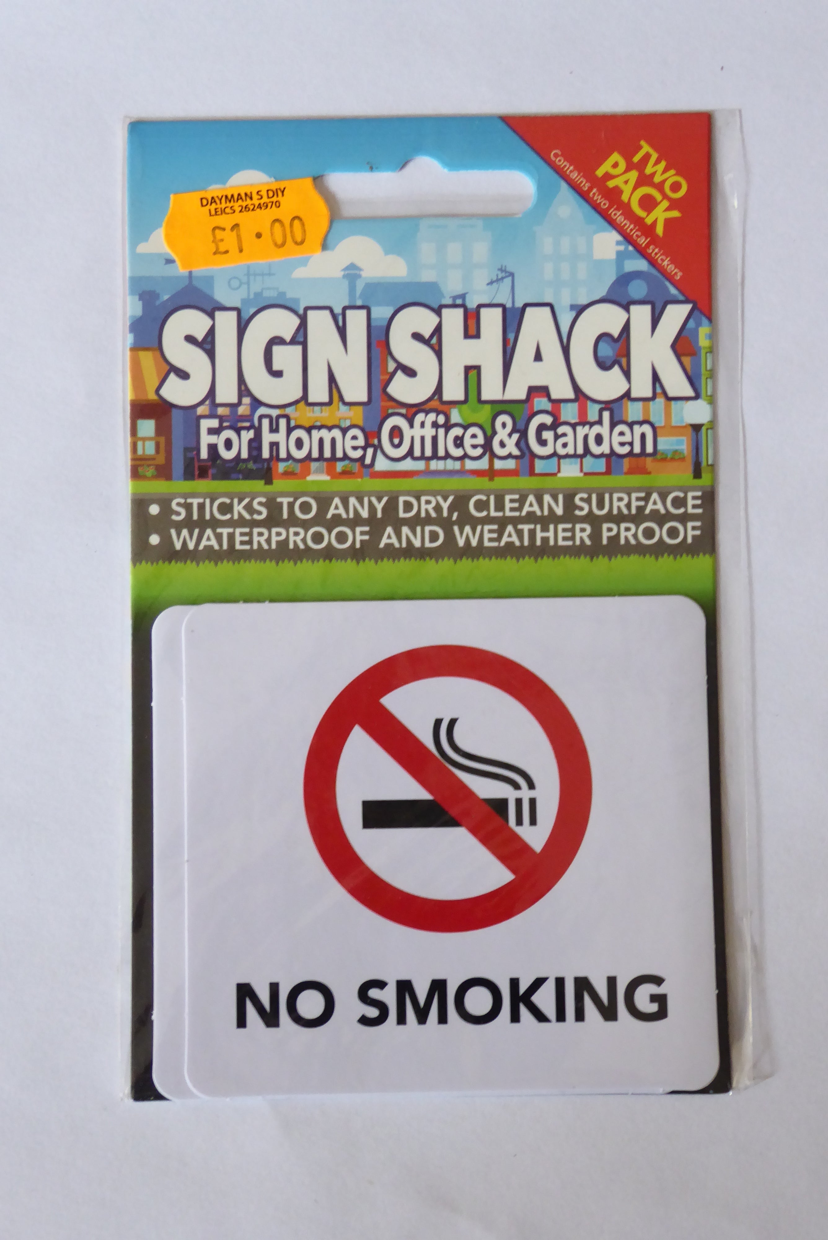 Sign Shack Adhesive Weatherproof Signs