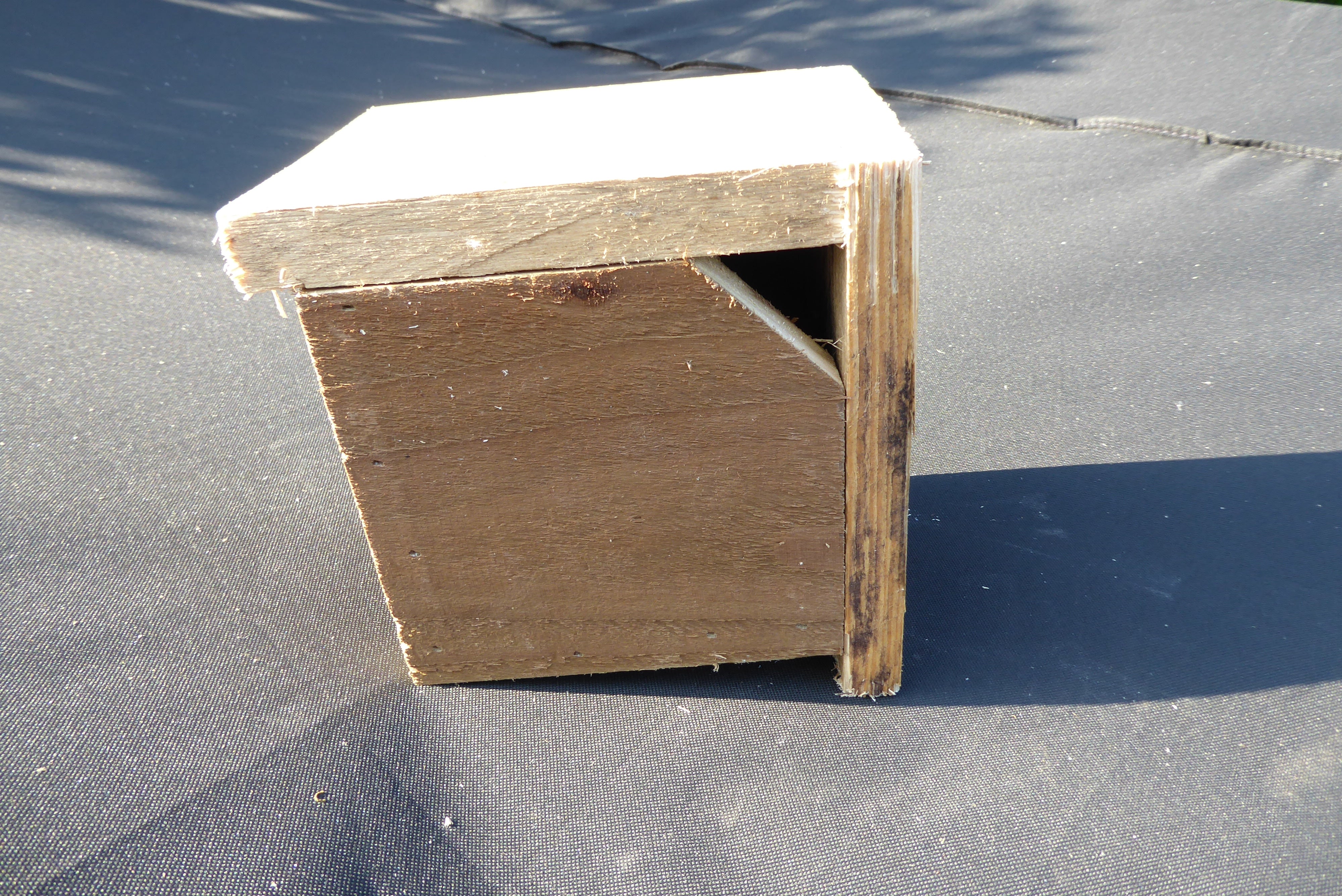 Handmade Wooden Diamond Bird Box