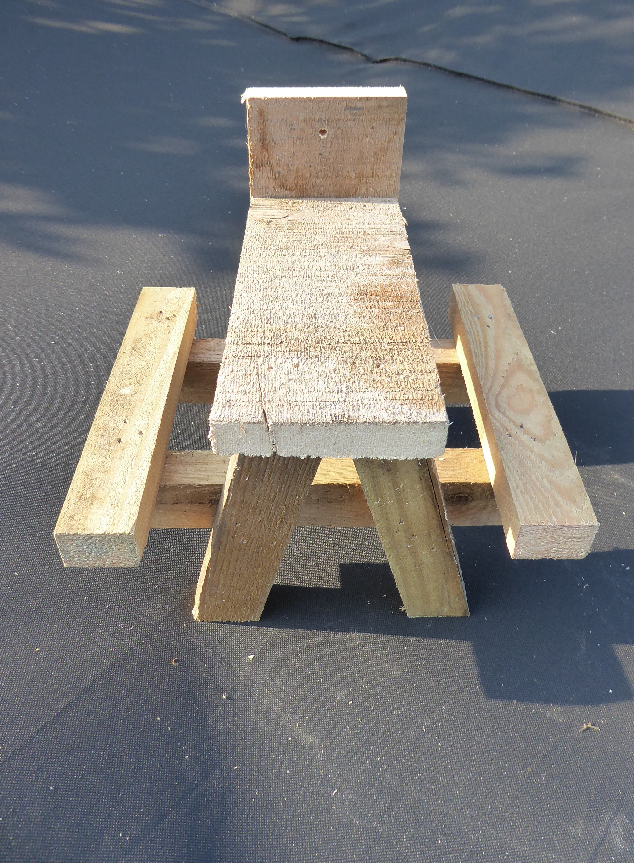 Handmade Squirrel Picnic Table Wild Animal/ Bird Feeder