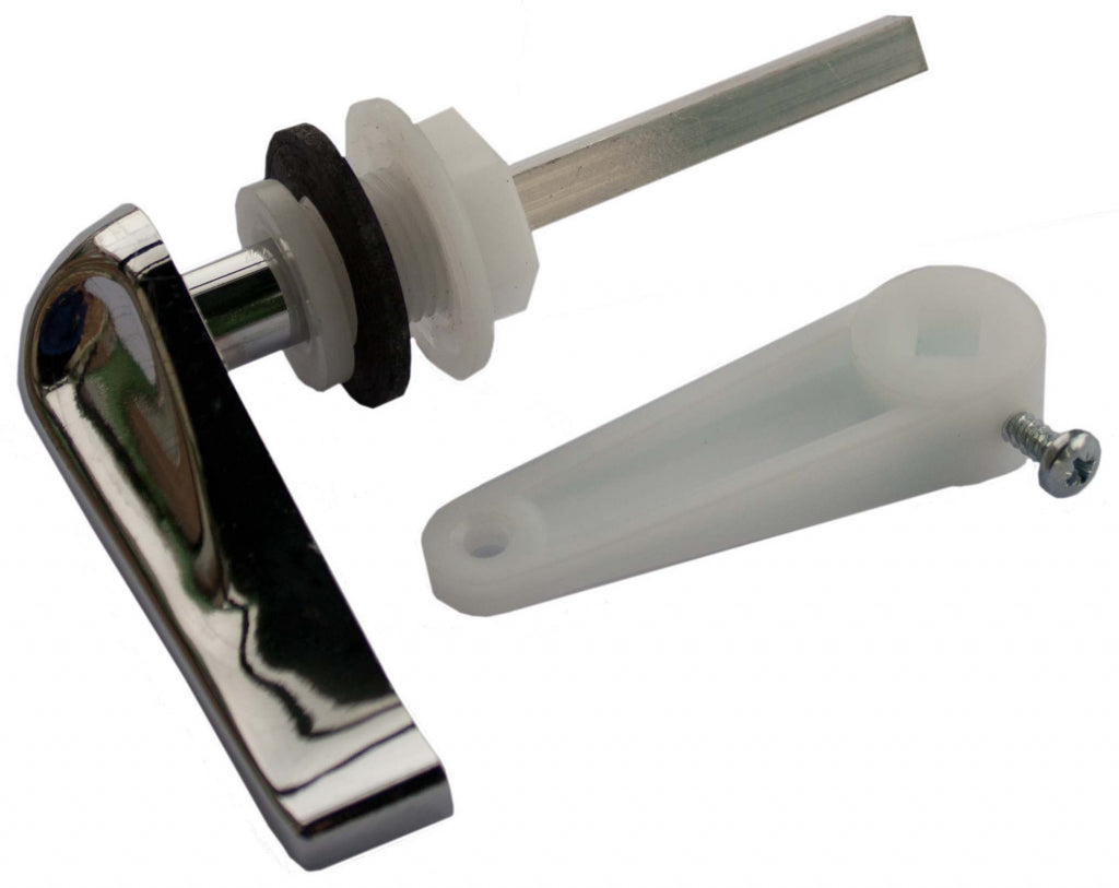 Toilet Cistern Lever - Plastic Chrome finish Handle Kit