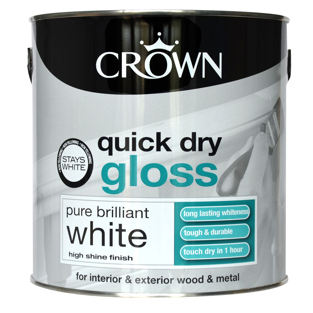Quick Dry Gloss - Pure Brilliant White - 750ml & 2.5L
