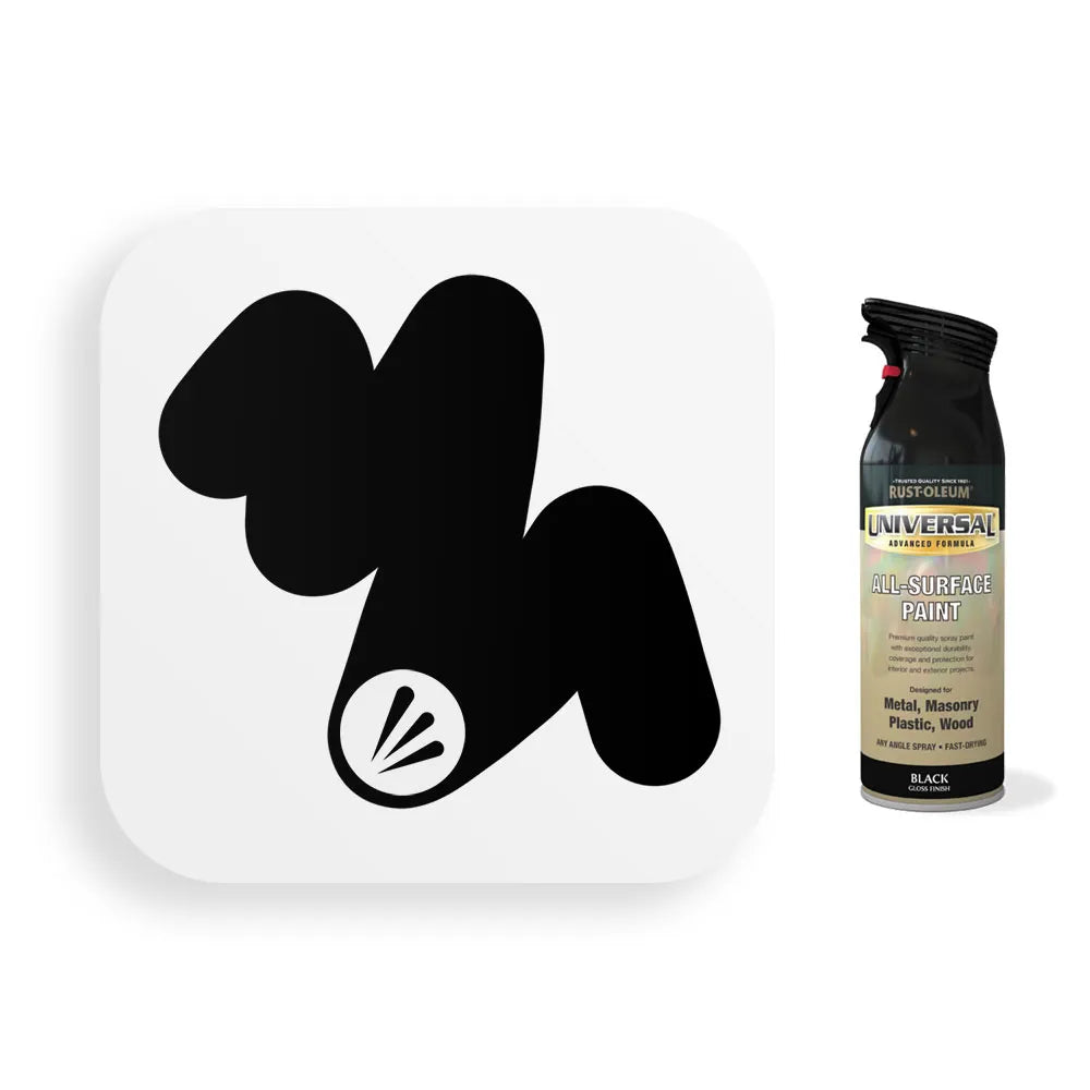 Rust-Oleum Black Gloss Universal Spray Paint 400ml