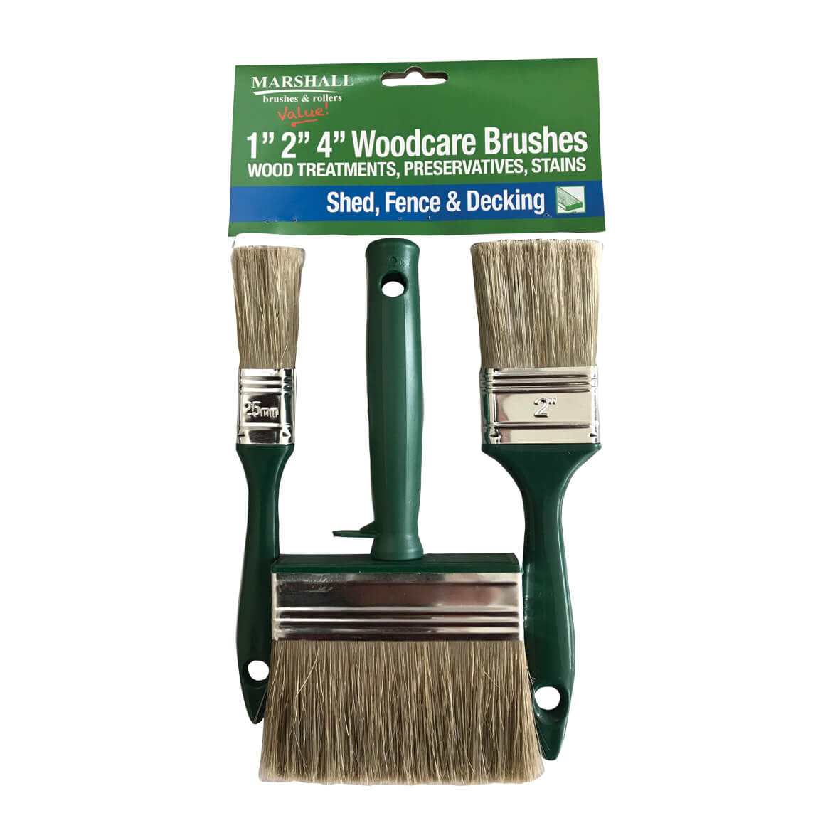 Marshall Woodcare Brush Set - 3 piece