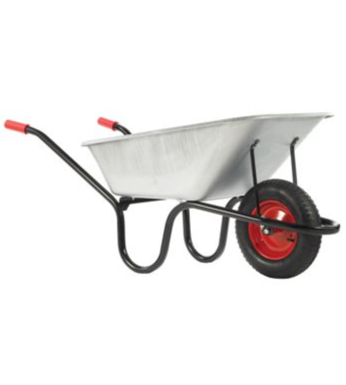 85L Contractor Wheelbarrow - Galvanised (LOCAL PICKUP / DELIVERY ONLY)
