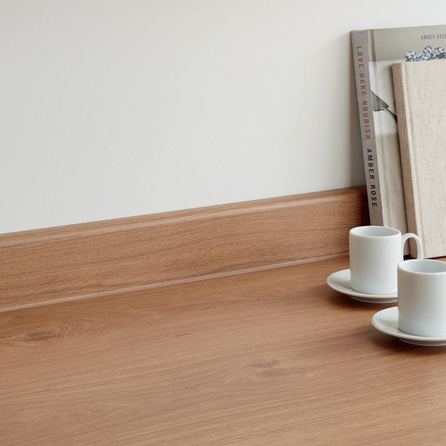 Oak Effect Laminate Upstand 3m x 70mm (WKP0192)