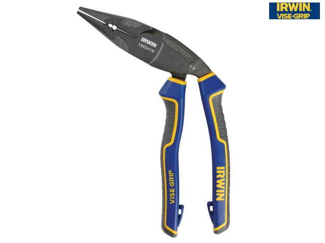 Irwin Vise-Grip Ergo Multi Long Snipe Needle Nose Plier with Wire Stripper 200mm (8")
