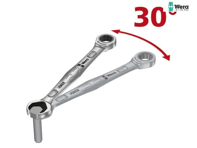 Wera Joker Ratcheting Combination Spanner Set - 8 Piece
