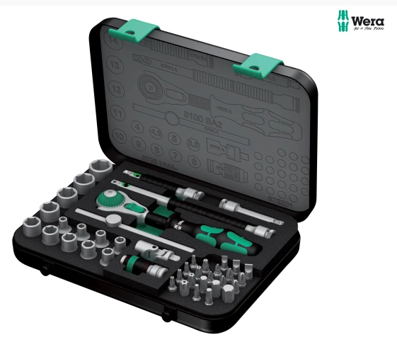 Wera Zyklop SA2 Socket Metric 42 Piece Set 1/4in Drive **RRP £160**