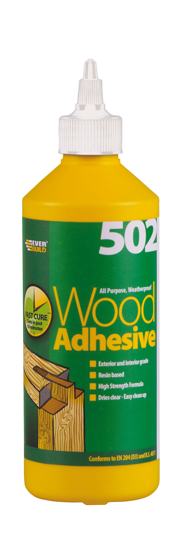 Everbuild - 502 All Purpose Weatherproof Wood Adhesive - 125ml, 500ml & 1 litre