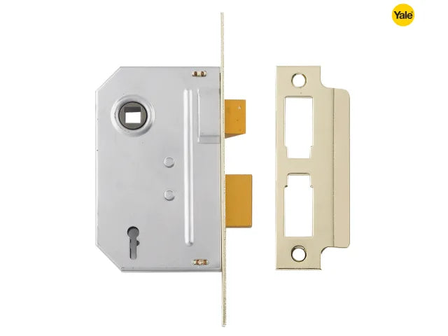 Yale 3 Lever Sashlock 64mm (2.5") Brass Finish
