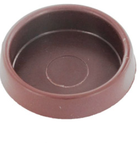 Securit Brown Castor Cups - Small & Large