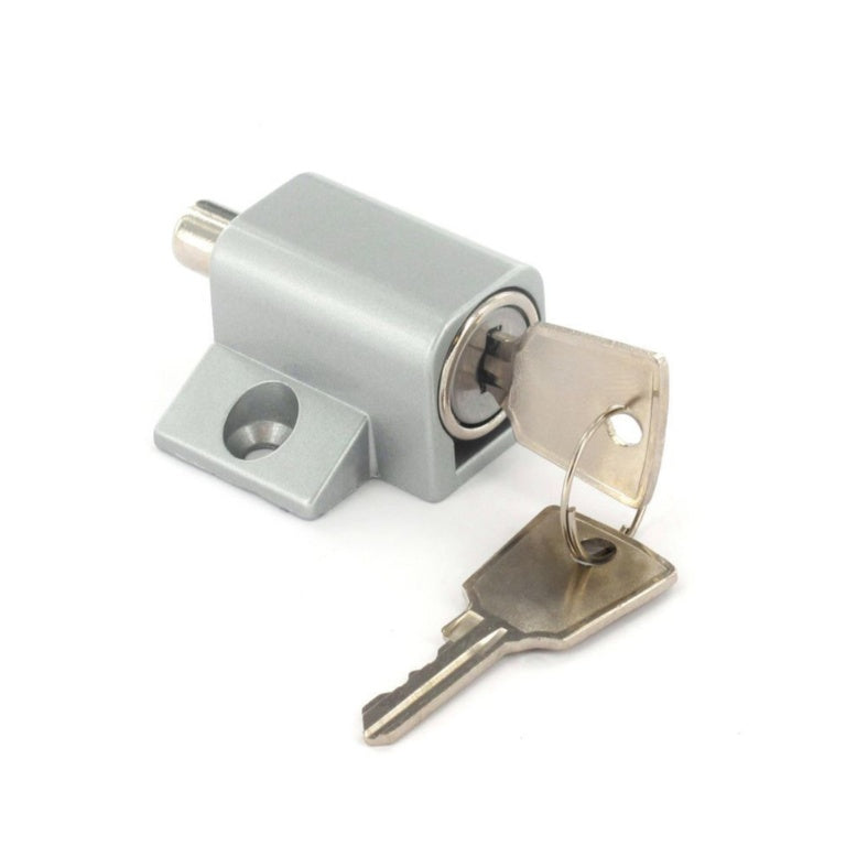 Securit Window/ Patio Door Lock with 2 Keys - Brass, Silver & White