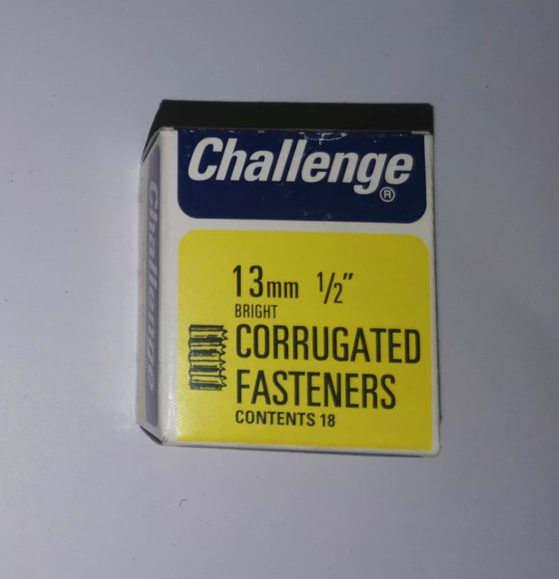 Corrugated Fasteners - 13mm (1/2") - 18 pack
