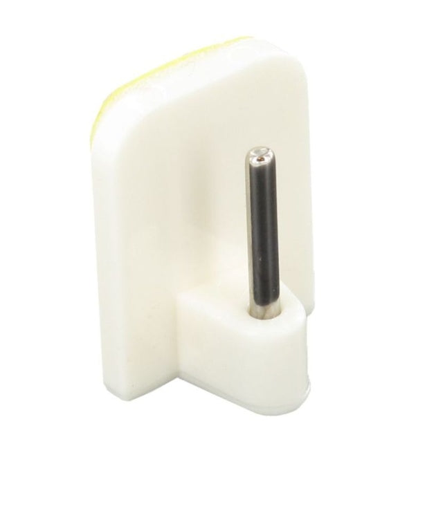 Curtain Rod Hook - White Plastic - 4 Pack (S6418)