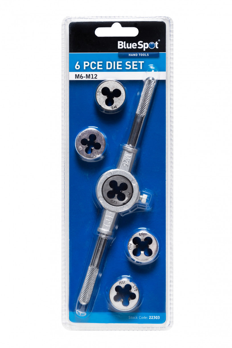 Bluespot 6PCE Die Set (M6 - M12) (22303)